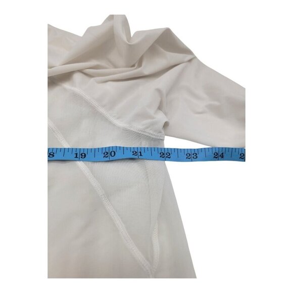 Lululemon top Women 1X White You’re Lucky Mesh Open Back Athleisure Sportswear - Picture 5 of 5